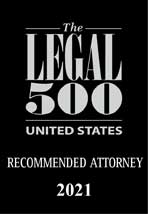 Badge for Legal 500 Recommended Attorney